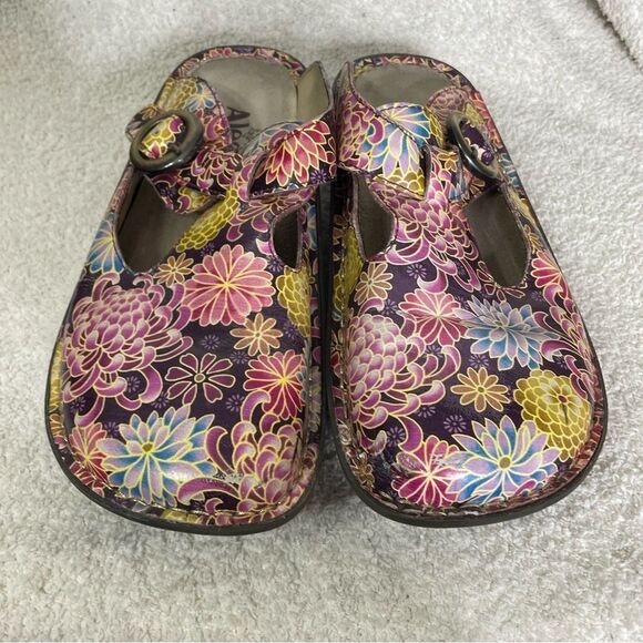 Alegria Donna Asian Bouquet Clogs Women’s Size 37 6.5/7 - Picture 3 of 8